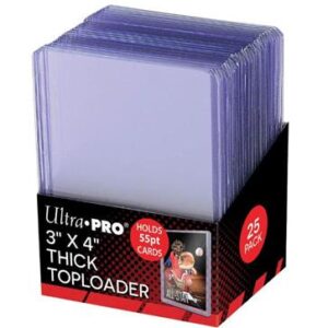 Up - Toploader - 3" X 4" Action Packed 55pt Toploader (25 Pieces)