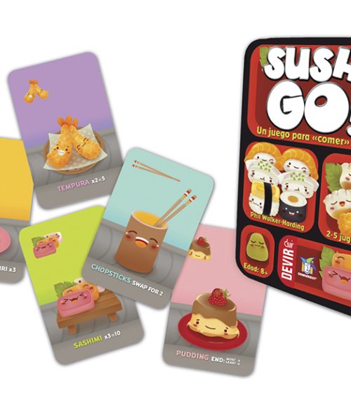 Juegos de mesa para la playa. Comprar Sushi go