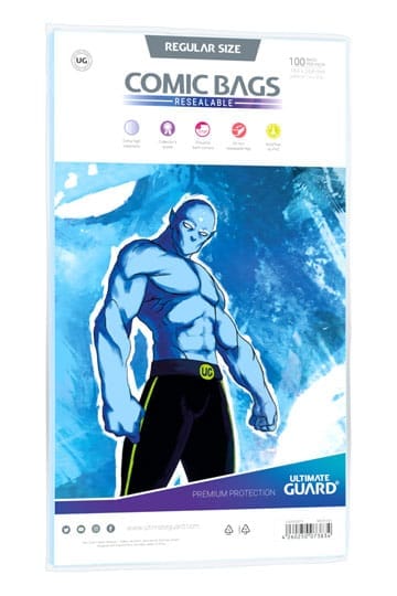 Ultimate Guard Comic Bags Bolsas con cierre reutilizable de Comics Regular Size (100)