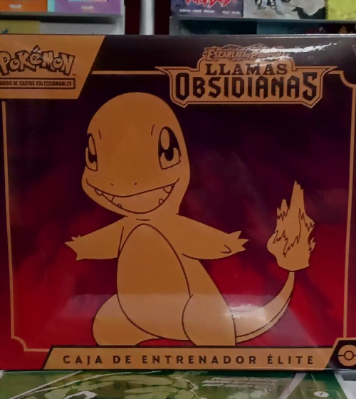 Caja Pokemon Llamas Obsidianas