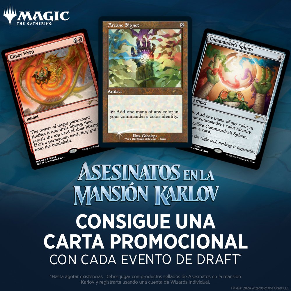Magic The Gathering Asesinatos en la Mansión Karlov Booster Draft