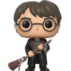 Harry Potter POP! Movies Vinyl Figura Harry with Firebolt & Feather 9 cm