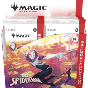 Magic the Gathering Marvel's Spider-Man Caja de Sobres de coleccionista (12 sobres) inglés