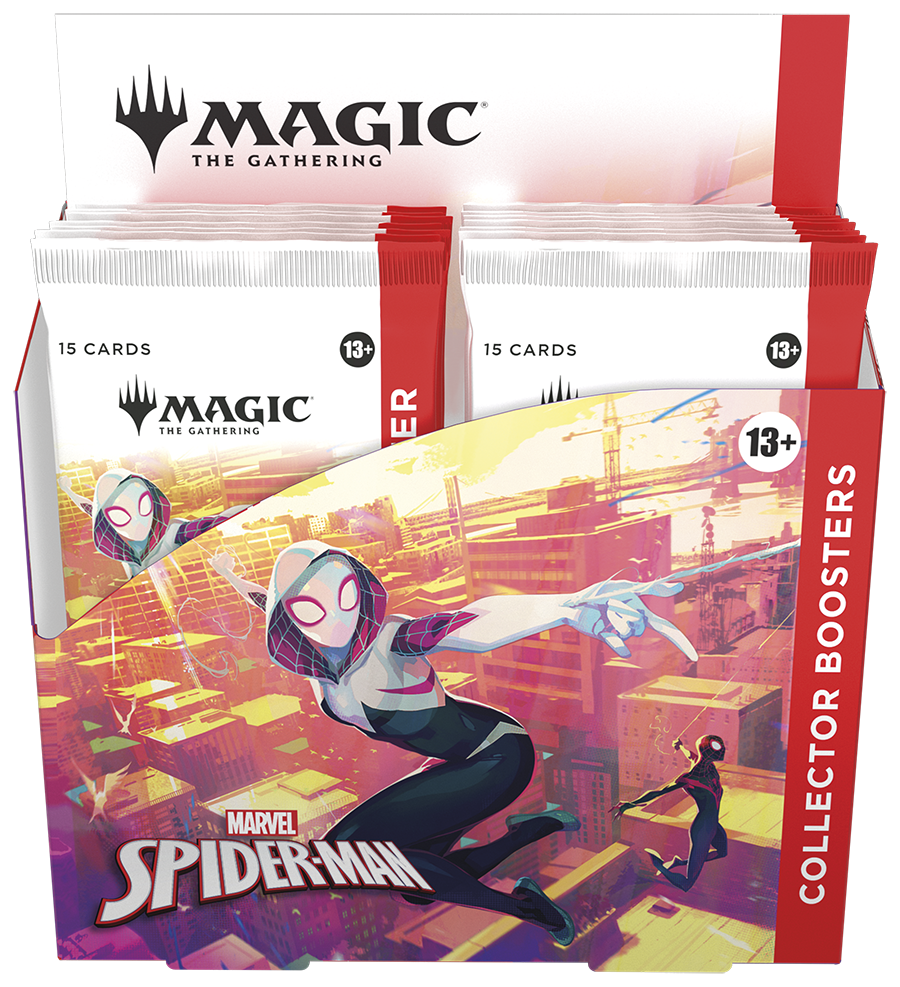 Magic the Gathering Marvel's Spider-Man Caja de Sobres de coleccionista (12 sobres) inglés