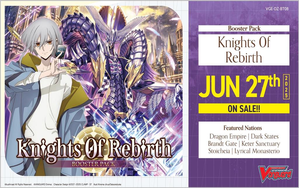 Cardfight!! Vanguard - Knights 0f Rebirth Booster Packs - EN