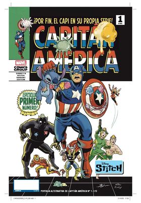 Capitan-America-Portada-Alternativa-Disney-Stich-01 Capitan America (Portada Alternativa Disney Stich) 01