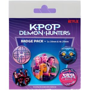 KPop Demon Hunters Pack 5 Chapas