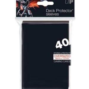 UP - Oversized Top Loading Sleeves - Black (40 Sleeves)