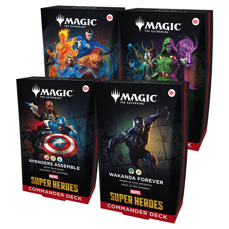Magic the Gathering Marvel Super Heroes Commander Decks inglés