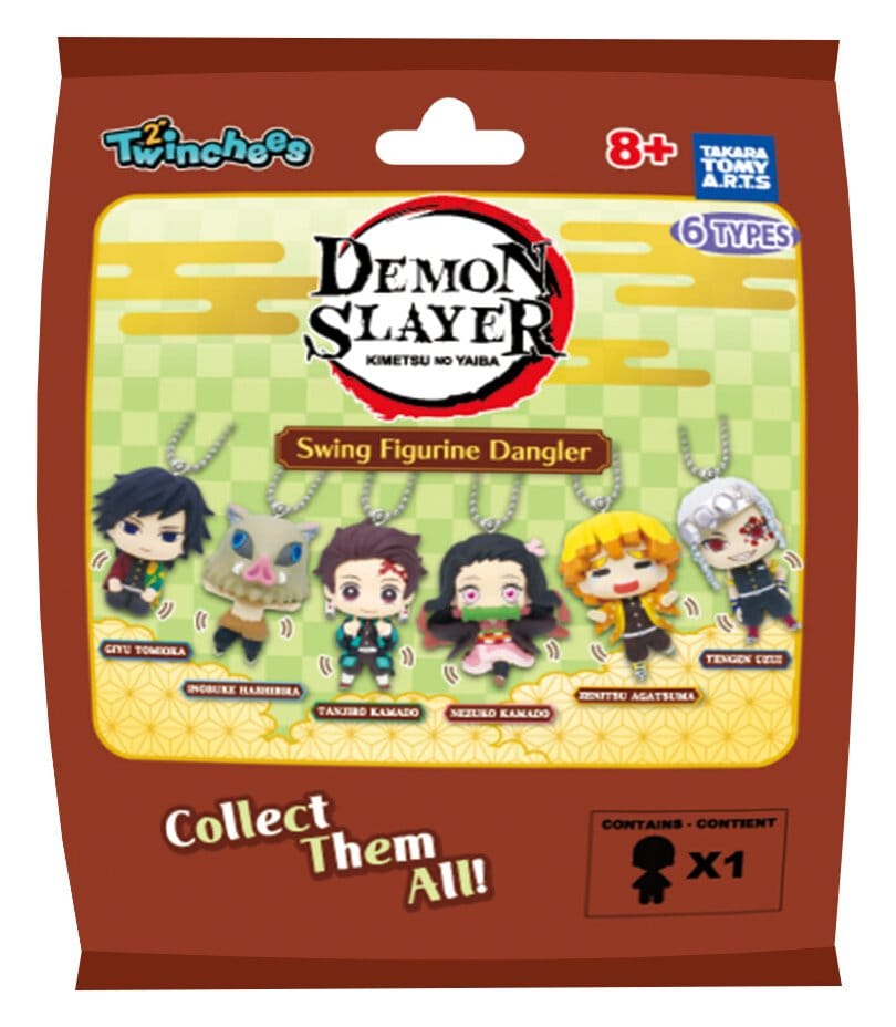 Demon Slayer: Kimetsu no Yaiba Llavero Swing Danglers 3 cm Mystery Capsule