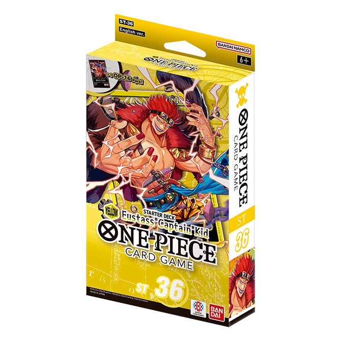 One-Piece-Card-Game:-Starter-Deck-ST-36-Yellow-Eustass-"Captain"-Kid-(Inglés) One Piece Card Game: Starter Deck ST-36 Yellow Eustass "Captain" Kid (Inglés)