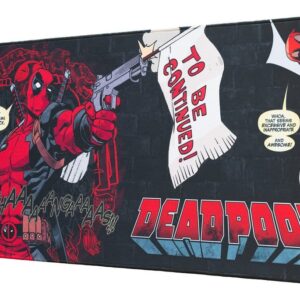 Marvel: Alfombrilla y Tapete de Juego XL Deadpool (80 x 35 cm)