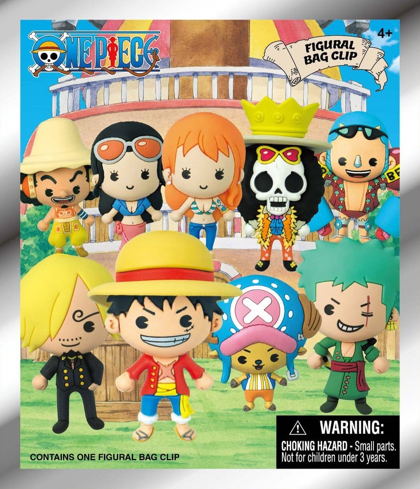 One Piece Clip de PVC 3D para Mochila Serie 1 Bolsa Individual
