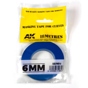 Cinta De Enmascarar Para Curvas 6mm