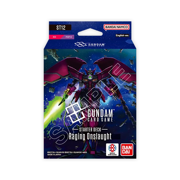 Gundam Card Game Mazo de Inicio ST12 Raging Onslaught (Inglés)