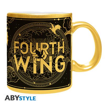 Fourth Wing (Alas de Sangre) Taza de Cerámica Logo Dorado 320 ml