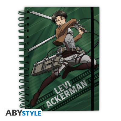 Attack On Titan (Ataque a los Titanes) - Libreta Espiral A5 - Levi Ackerman