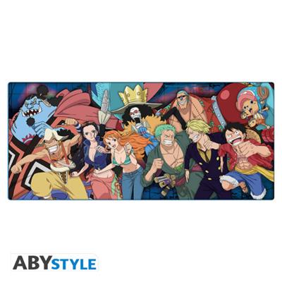 One Piece Alfombrilla de Ratón Gaming XXL Tripulación del Sombrero de Paja (90x40 cm)