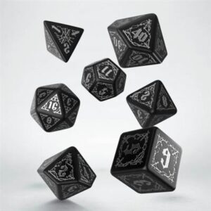 Set de Dados - Bloodsucker Black & Silver (7 Dados)