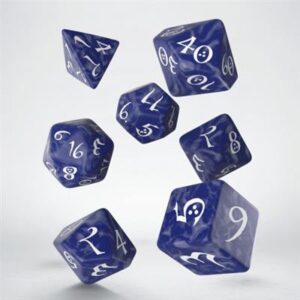 Set de Dados - Classic RPG Cobalt & White (7 Dados)