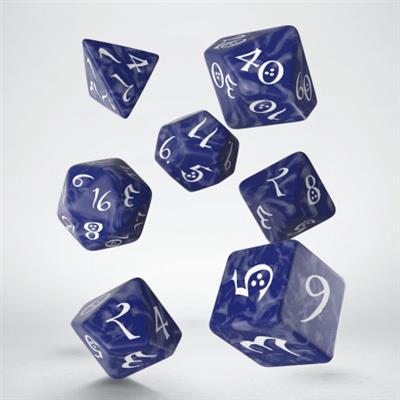 Set-de-Dados-Classic-RPG-Cobalt-&-White-(7-Dados) Set de Dados - Classic RPG Cobalt & White (7 Dados)