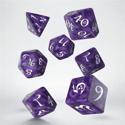 Set de Dados - Classic RPG Lavender & White (7 Dados)